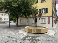 Engel der Geschichte, Skulptur von Günther Blenke